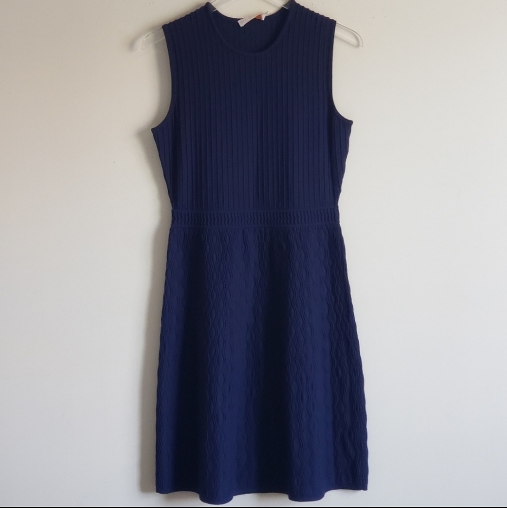 TORY BURCH Liam Textured Fit-And-Flare Dress - Picture 4 of 7